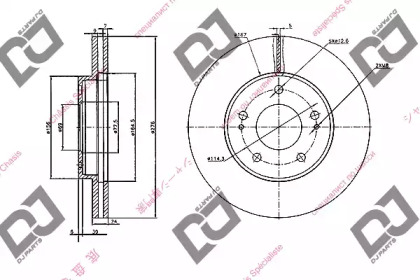 Тормозной диск DJ PARTS BD1040